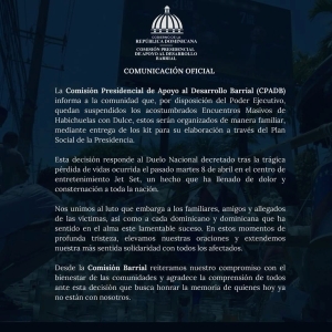 &iexcl;COMUNICADO OFICIAL!