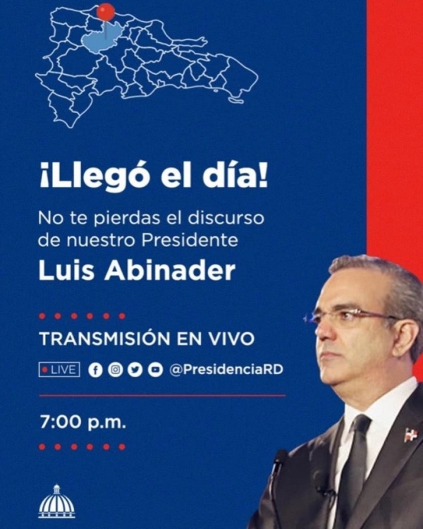 Locución Presidente Abinader desde Santiago